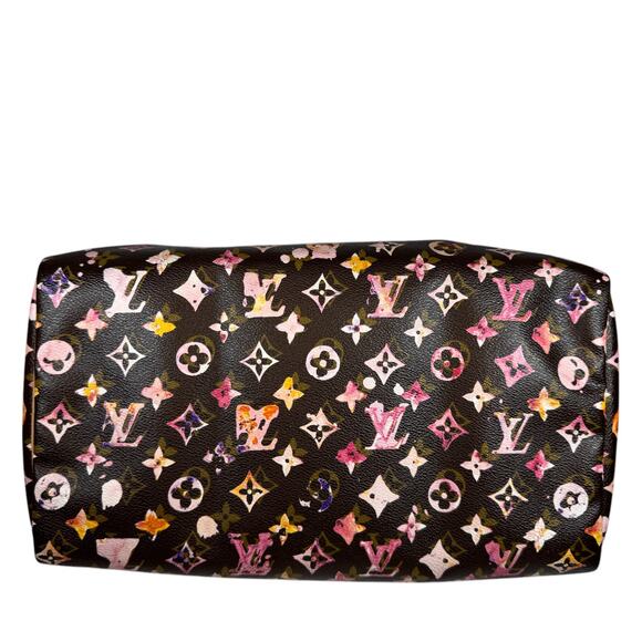 Louis Vuitton Watercolor Speedy 35 bag vintage Aquarelle brown monogram LV - Picture 5 of 16